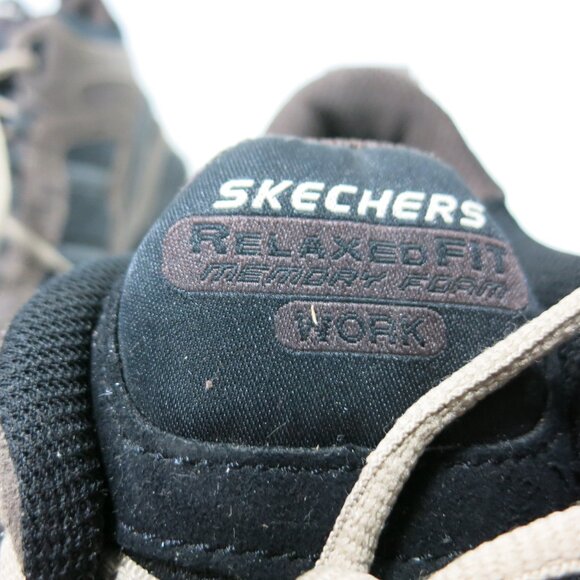 Skechers Work Comp Toe Nubuck Leather Men's Work Shoes Safety Toe Footwear Sz 13 - Picture 6 of 8